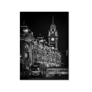 Tram Stop | Flinders Street | Melbourne | Photo Art Print