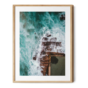 The Lone Surfer | Premium Framed Print