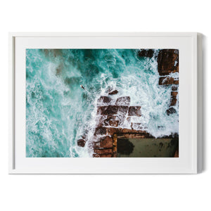 The Lone Surfer | Premium Framed Print