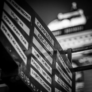 Set of 8 | Hosier Lane | Flinders St Station | Movida | Pelleginis | Black & White | Melbourne | Photo Art Prints