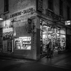 Set of 8 | Hosier Lane | Flinders St Station | Movida | Pelleginis | Black & White | Melbourne | Photo Art Prints