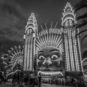 Black & White | Opera House | Luna Park | Harbour Bridge | Manly Ferry | The Rocks | Set of 8 | Sydney | Photo Art Prints