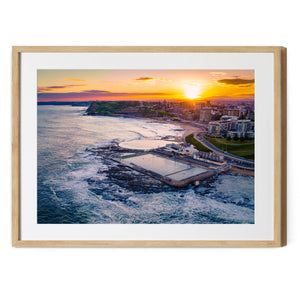 Newcastle NSW Sunset | Premium Framed Print