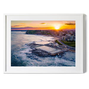 Newcastle NSW Sunset | Premium Framed Print