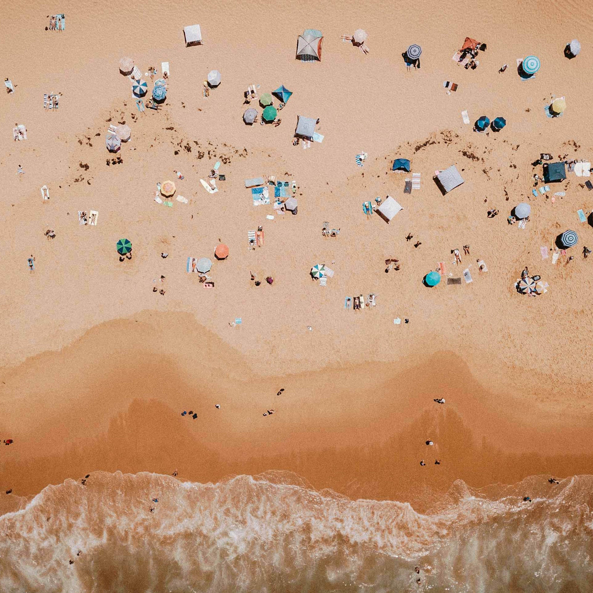 Summer Beach Time | Copacabana Beach | Premium Framed Print