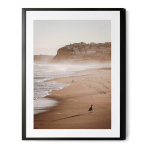 Sunset Spray | Merewether Beach |Premium Framed Print