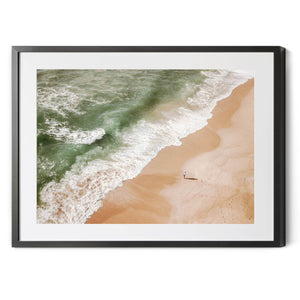 The Lone Fisherman | Premium Framed Print