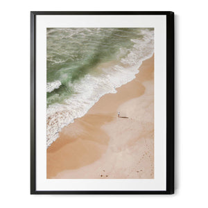 The Lone Fisherman | Premium Framed Print