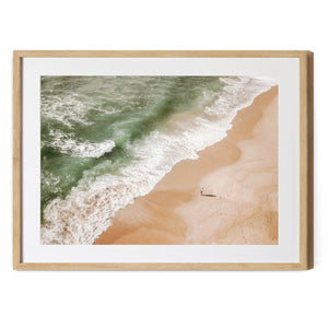 The Lone Fisherman | Premium Framed Print