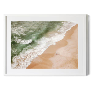 The Lone Fisherman | Premium Framed Print