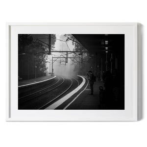 Winter Commute | Premium Framed Print